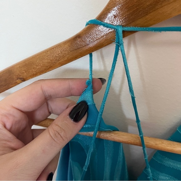 Amanda Uprichard Kimball Mini Dress Size Large in Blue - Picture 7 of 7